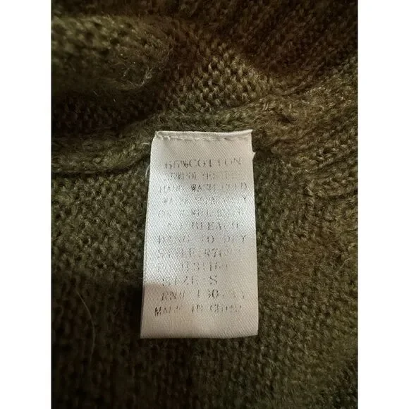 Women's Green UMGEE sweater with‎ flower embroidery Size Small - Picture 5 of 5